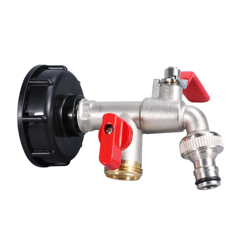 Double Outlet Garden Water Faucet